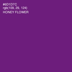 #6D1D7C - Honey Flower Color Image